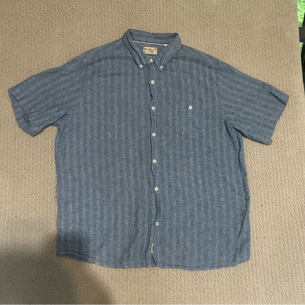 Weatherproof Blue Casual‎ Button Down Shirt